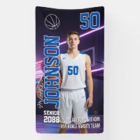 Senior Basketball Player Custom Sports Photo