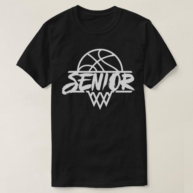 Senior Basketball Team Player1  T-Shirt (Design Front)