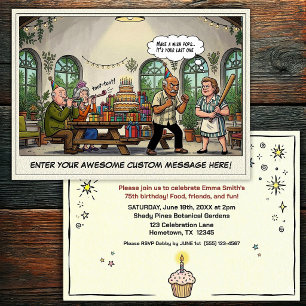 Senior Birthday Party Invitation