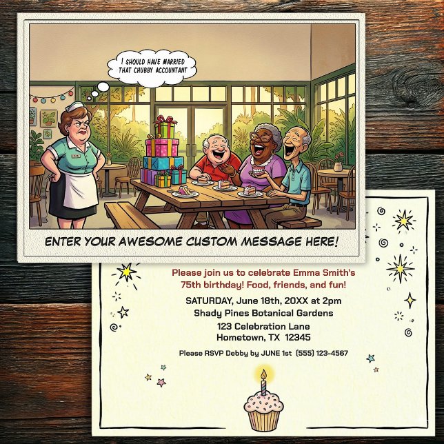 Senior Birthday Party  Invitation (Creator Uploaded)