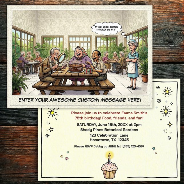 Senior Birthday Party  Invitation (Creator Uploaded)
