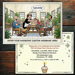 Senior Birthday Party Invitation