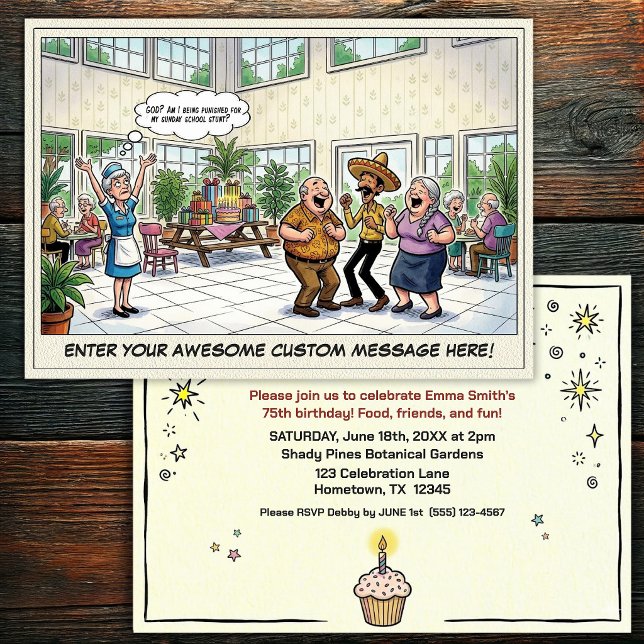 Senior Birthday Party  Invitation (Creator Uploaded)