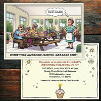 Senior Birthday Party Invitation