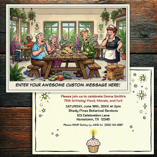 Senior Birthday Party Invitation