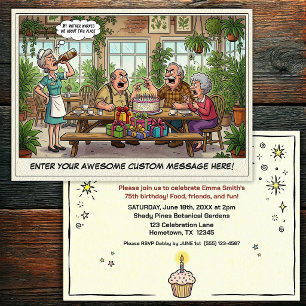 Senior Birthday Party Invitation