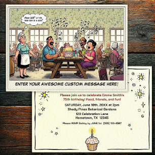 Senior Birthday Party Invitation