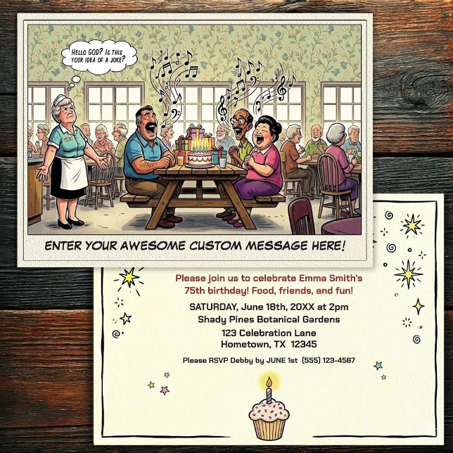 Senior Birthday Party  Invitation (Creator Uploaded)