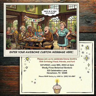 Senior Birthday Party Invitation