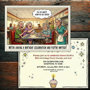 Senior Birthday Party Invitation