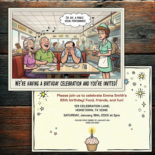 Senior Birthday Party  Invitation (Creator Uploaded)