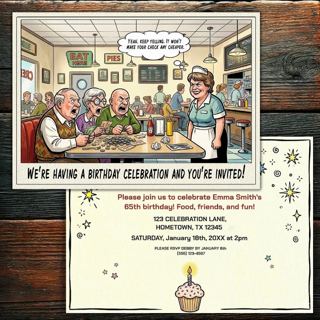 Senior Birthday Party  Invitation (Creator Uploaded)