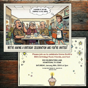 Senior Birthday Party Invitation
