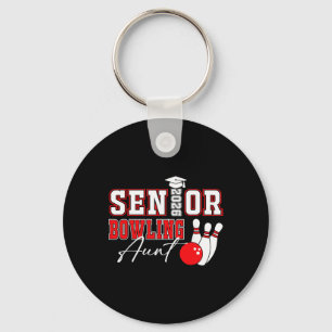 Senior Bowling Aunt 2026 Graduation Party Sport Gi Key Ring
