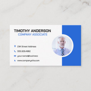 Senior Business Man Company Business Card