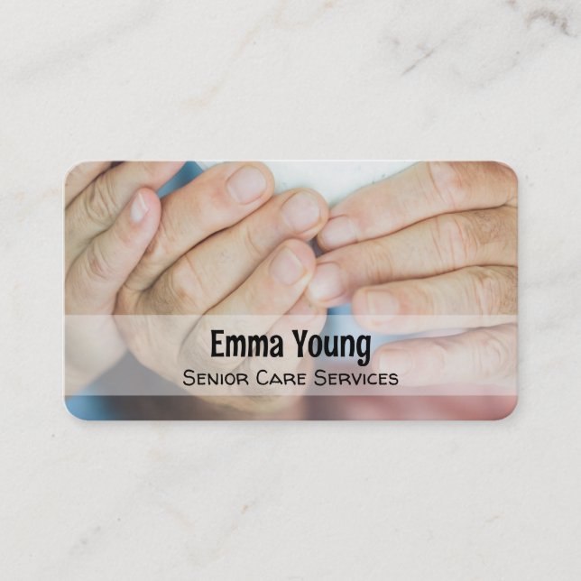 Senior Care Caregiver Business Card (Front)