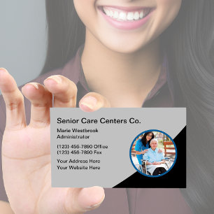Senior Care Medical Nurse Business Card