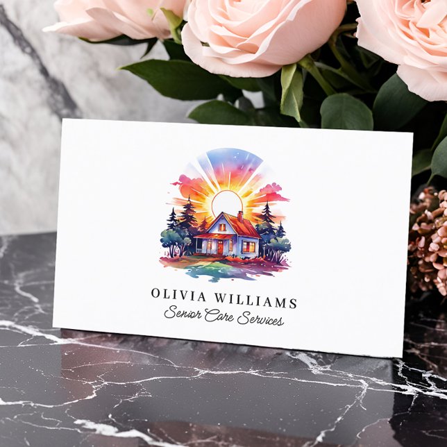 Senior Care Services Caregiver  Business Card (Creator Uploaded)
