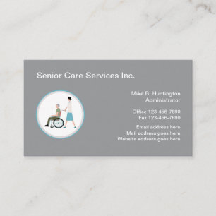 Senior Care Services Medical Logo Template Business Card