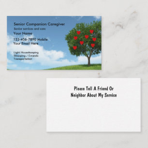 Senior Caregiver Business Card