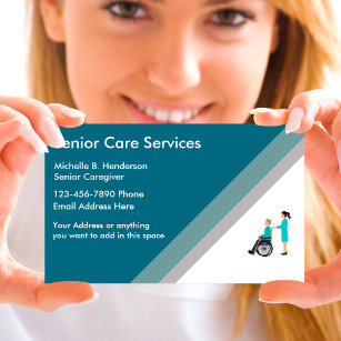 Senior Caregiver Business Card Template