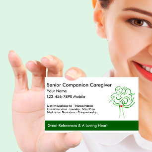 Senior Caregiver Business Cards