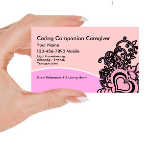 Senior Caregiver Business Cards
