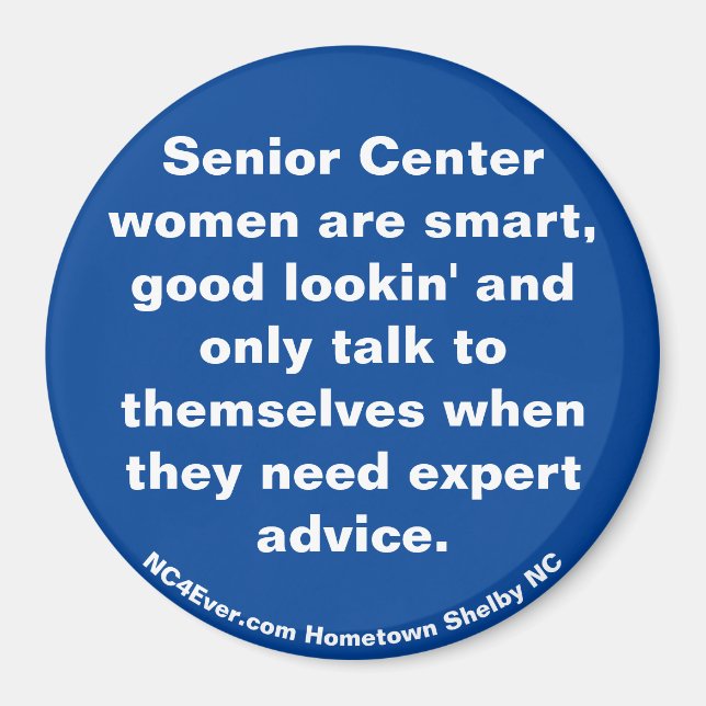 Senior Centre women Magnet (Front)