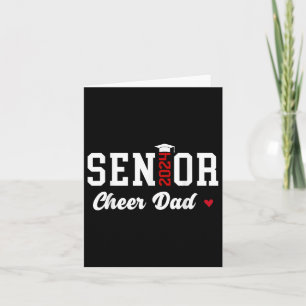 Senior Cheer Dad 2024 Cl Grad Proud Cheer Leading Card