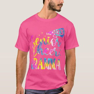 Senior Cheer Gramma Grad Year 2023 Tie Dye Fun Che T-Shirt