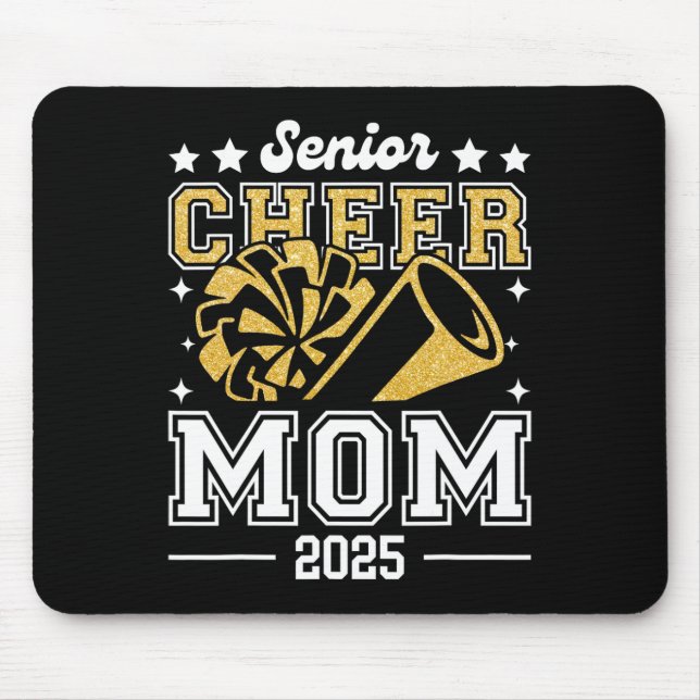 Senior Cheer Mum 2025 Graduation Support Cheerlead Mouse Pad (Front)