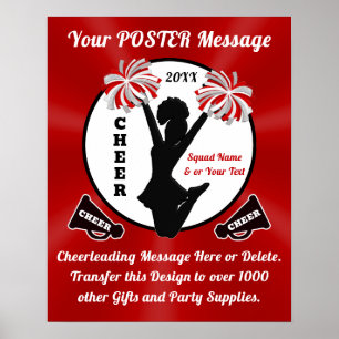 Senior Cheer Posters, Cheer Team Posters