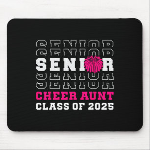 Senior Cheerleader Aunt Cheer Cl Of 2025 Graduatio Mouse Pad