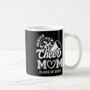 Senior Cheerleader Mum Cheer Cl Of 2025 Graduation Coffee Mug