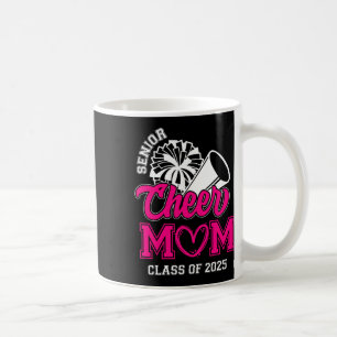 Senior Cheerleader Mum Cheer Cl Of 2025 Graduation Coffee Mug