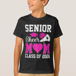 Senior Cheerleader Mum Cheer Cl Of 2026 Graduation T-Shirt