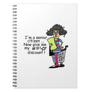 Senior Citizen Discount Notebook
