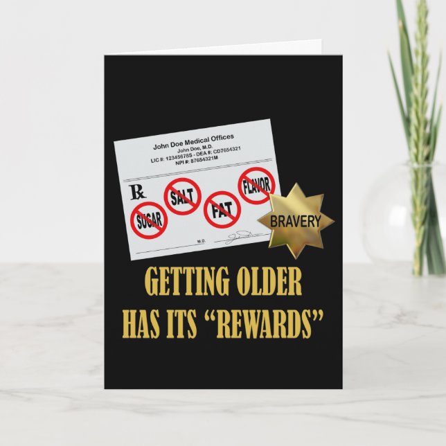 Senior Citizen "Rewards" Card (Front)