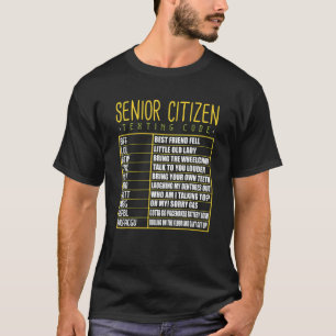 Senior Citizen Texting Code Cool Grandpa Grandma T-Shirt