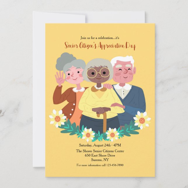 Senior Citizens Day Invitation (Front)