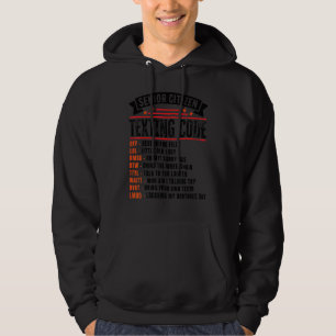 Senior Citizen's Texting Code for Grandpa Hoodie