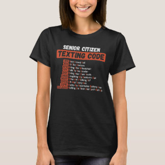 Senior Citizen's Texting Code Retro for Grandpa T-Shirt