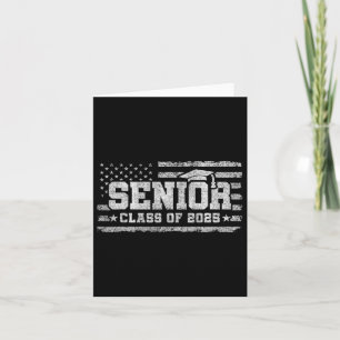 Senior Cl 2025 Graduation - American Flag - Senior Card