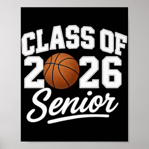 Senior Cl 2026 Basketball Champion School Spirit A Poster