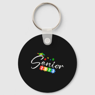 Senior Cl Of 2023 Autism Awareness School Graduati Key Ring