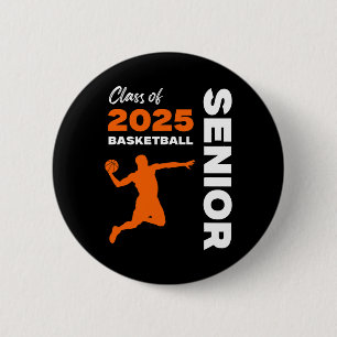 Senior Cl Of 2025 Basketball Sports Seniors Boys T 6 Cm Round Badge