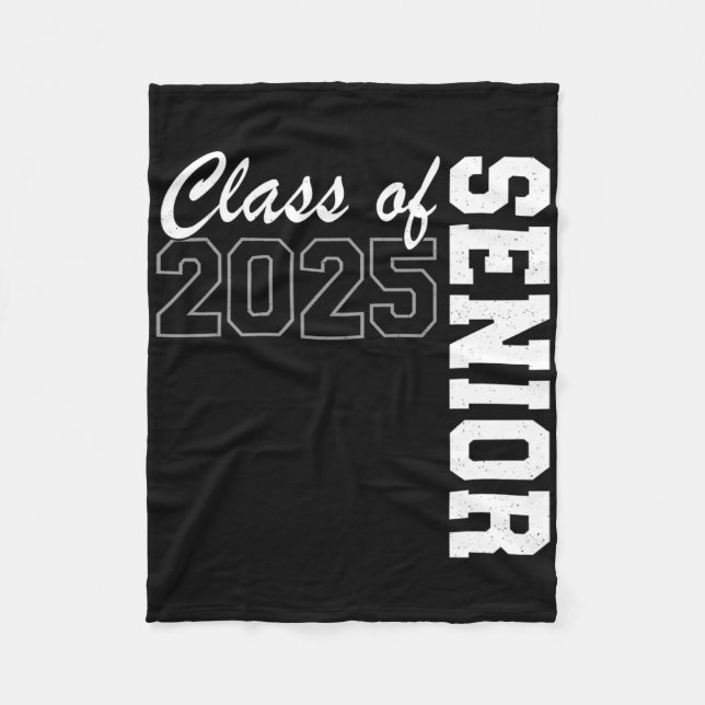 Senior Cl Of 2025 Ck To School Graduation Senior 2 Fleece Blanket (Front)
