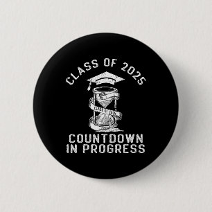 Senior Cl Of 2025 Countdown To Graduation Gift 6 Cm Round Badge