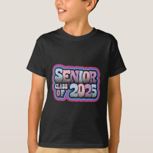 Senior Cl Of 2025 Retro Design Boy Or Girl T-Shirt