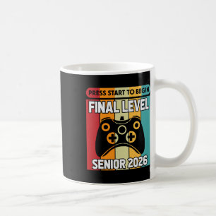 Senior Cl Of 2026 Ck To School Gamer Senior 2026 2 Coffee Mug